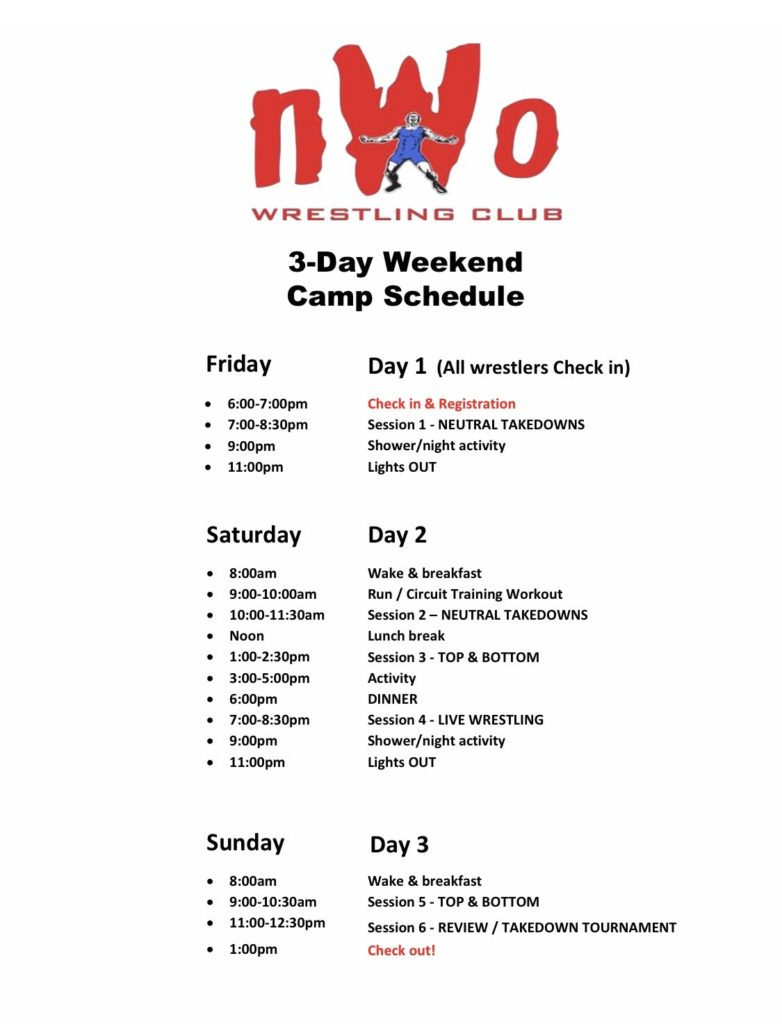 nWo Wrestling Camps nWo Wrestling Club